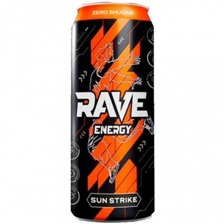 Энергетик Rave Energy 0.500л Ж/Б (Sun Strike)