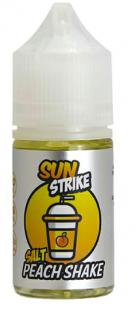 Жидкость Sun Strike salt 30ml 20mg Strong (Peach Shake (Холодный персиковый шейк с манго и медовыми), Hard)