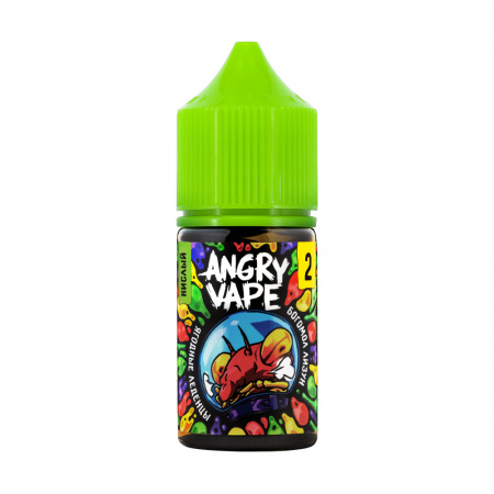 Жидкость Angry Vape salt 30ml 20mg Sour (Богомол Лизун (Ягодные леденцы), Light)