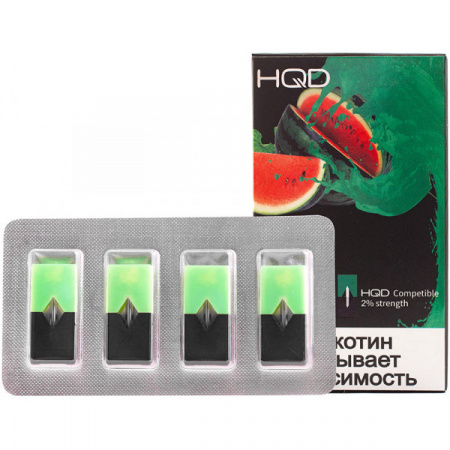 Картридж HQD 4шт (для JUUL) (Watermelon)