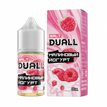 Жидкость Duall salt 30ml HARD 50mg (Малиновый йогурт, Hard)