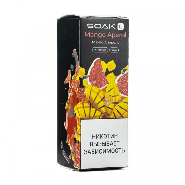 Жидкость SOAK L 30ml 20mg (Манго апероль, Light)
