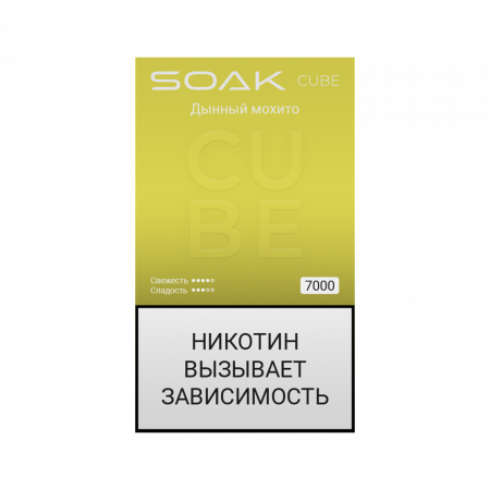 SOAK CUBE 7000тяг (Дынный мохито)