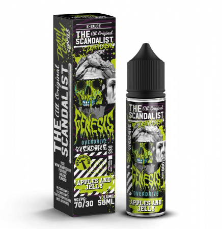 Жидкость The Scandalist 58ml 0mg (Genesis overdrive (Мармелад - яблоко))