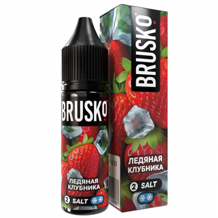 Жидкость Brusko Chubby salt 35ml 20mg (№2) (Ледяная клубника, Light)