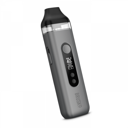 POD-система Brusko FEELIN X (Серый, 1600 mAh, 40 W, 5 мл, Датчик затяжки, кнопка)